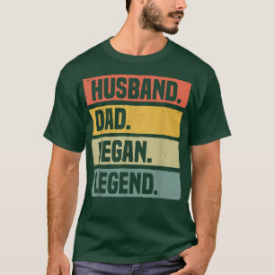 Camiseta Pai Marido Vegan Legend Pro Vegan Funny Vegetaria