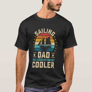 Camiseta Pai Marinheiro Engraçado Vela Pai Como Um Regular