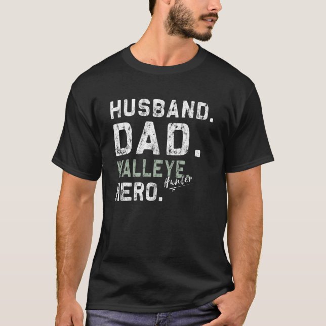 Camiseta Pai Marleye Hunter Hero Walleye Hunter Da (Frente)