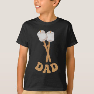 Camiseta Pai marshmallow feliz campista 1º aniversário acam