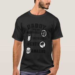 Camiseta Pai Marvel Você É Incrível Pai Invencível