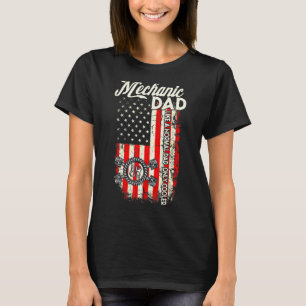 Camiseta Pai Mecânico Como Um Pai Normal Só Que Mais Legal