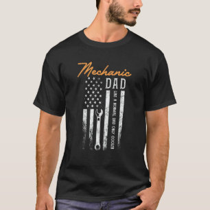 Camiseta Pai Mecânico Como Um Pai Normal Só Que Mais Legal