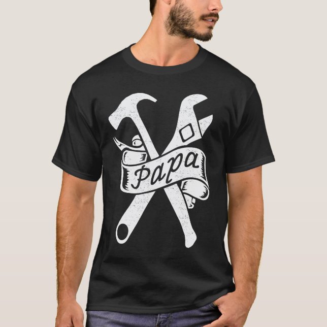 Camiseta Pai mecânico de automóveis (Frente)