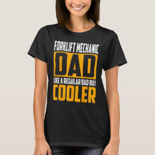 Camiseta Pai mecânico de empilhação de mens Como um Pai nor