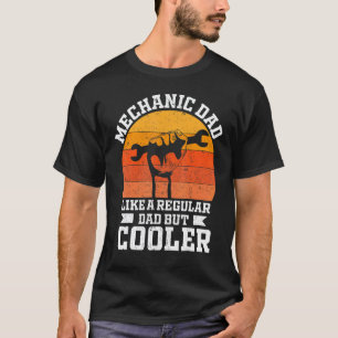 Camiseta Pai Mecânico de Garagem Como Um Pai Normal Mas Mai
