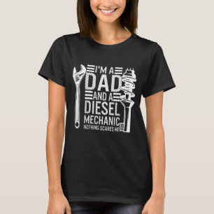 Camiseta Pai Mecânico dia de os pais Diesel para homens Eu