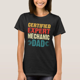 Camiseta Pai Mecânico Especialista Certificado Carros Antig