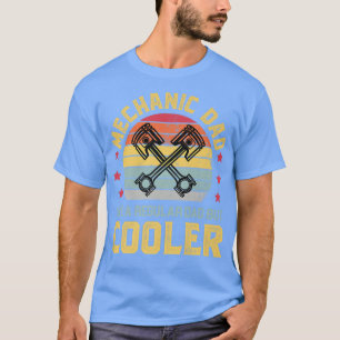Camiseta Pai Mecânico Mecânico Funny Car Auto Mecânico Padr