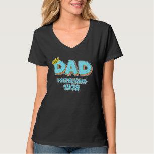 Camiseta Pai Melhor Pai de Todos os Tempos Fundado em 1978