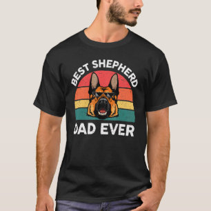 Camiseta Pai Melhor Pai Do German shepherd Do German shephe