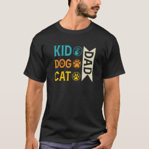 Camiseta Pai Menino Cachorro Pai Gato Pai Deus da Pata Para