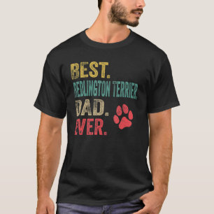 Camiseta Pai Mens Best Bedlington Terrier alguma vez Fath V