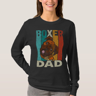 Camiseta Pai Mens Boxer - Pai Boxer - Cachorro Retro Cachor