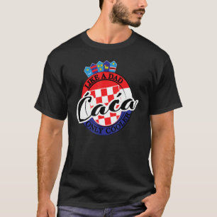 Camiseta Pai Mens Caca na Croácia