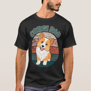 Camiseta Pai Mens Corgi Pembroke Welsh Corgi Proprietário d