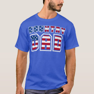 Camiseta Pai Mens Country Music Vintage American Flag1744