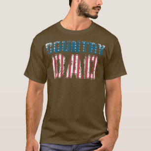 Camiseta Pai Mens Country Music Vintage American Flag 1736