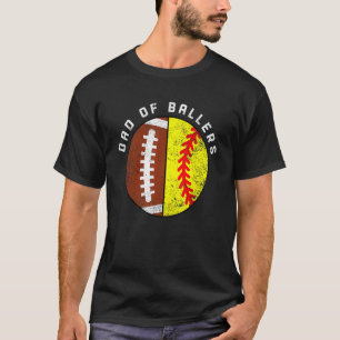 Camiseta Pai Mens De Pai De Futebol De Ballers