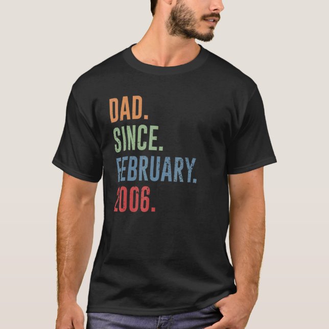Camiseta Pai Mens Desde Fevereiro De 2006 (Frente)
