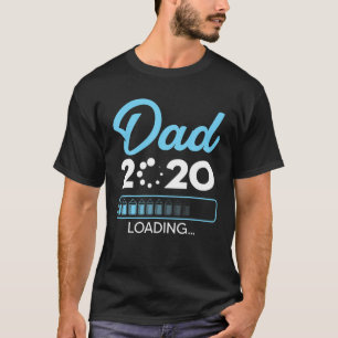 Camiseta Pai Mens Est 2020 T Carregando O Futuro Novo Pai B