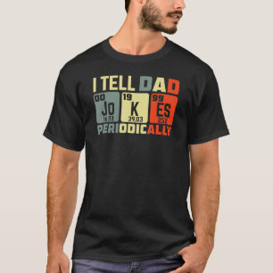 Camiseta Pai Mens Eu Digo Piadas Pais Periodicamente Pais