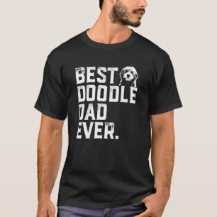 Camiseta Pai Mens Goldendoodle Melhor Pai De Portalha Algum