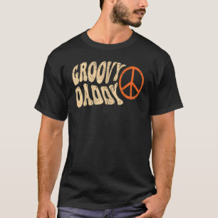 Camiseta Pai Mens Groovy 70s Nostalgia estética 1970 R