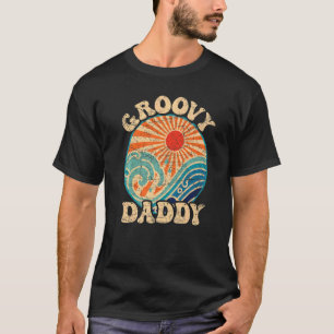 Camiseta Pai Mens Groovy 70s Nostalgia estética 1970 R