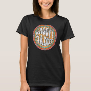 Camiseta Pai Mens Groovy 70s Nostalgia estética 1970 R