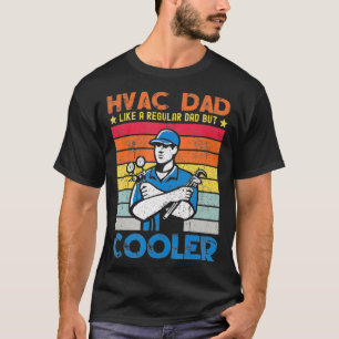 Camiseta Pai Mens HVAC Como Um Pai Técnico De Pai Regular T