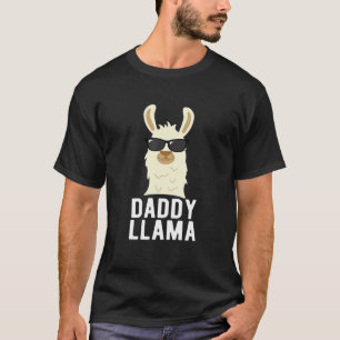 Camiseta Pai Mens Llama  Presente de Dia de os pais engraç