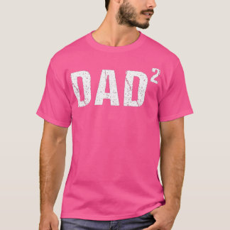Camiseta Pai Mens - Pai quadrado de dois