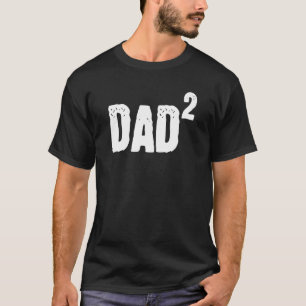 Camiseta Pai Mens Quadrado Pai 2 Para O Pai Dia de os pais