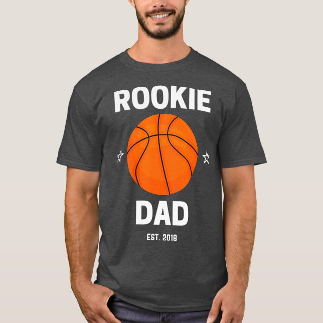 Camiseta Pai Mens Rookie Basball Lover 2018 - Novo papai (Frente)
