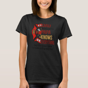 Camiseta Pai Mens Sabe Muito Mas Vovô Sabe De Tudo