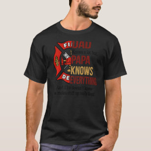 Camiseta Pai Mens Sabe Muito Mas Vovô Sabe De Tudo