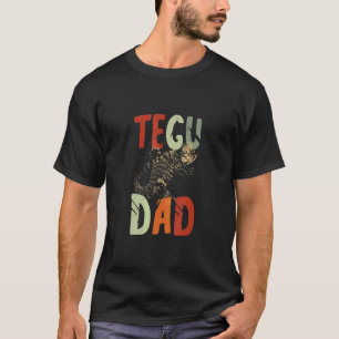 Camiseta Pai Mens Tegu Reptile Tegu Lizard Pet Tegu Proprie