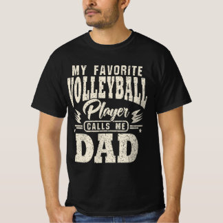 Camiseta Pai Meu Jogador De Voleibol Favorito Me Liga