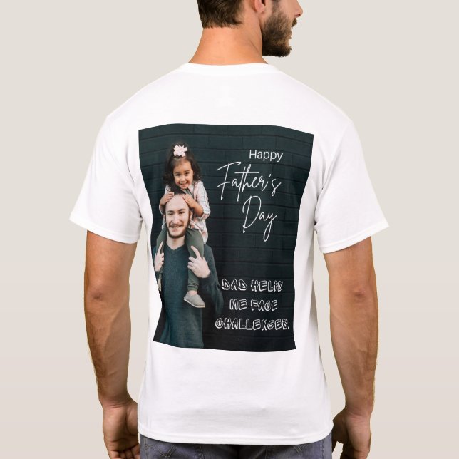 Camiseta Pai: Meu Primeiro Amor, Meu Herói do Nunca (Verso)