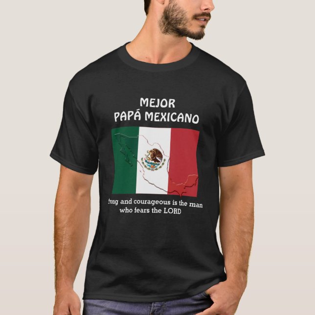 Camiseta Pai MEXICAN MELHOR Personalizado (Frente)