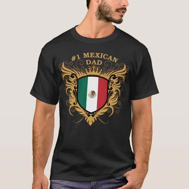 Camiseta Pai mexicano do número um (Frente)