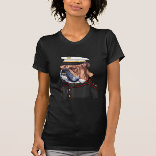 Camiseta Pai Militar Armado de Cachorro do Exército