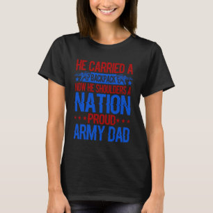 Camiseta Pai Militar Orgulhoso Americano Bandeira EUA Solda