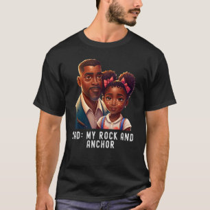 Camiseta Pai minha pedra e âncora Citação do Rei Negro Fath