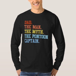 Camiseta Pai Mito Pontoon Capitão para Homens 2