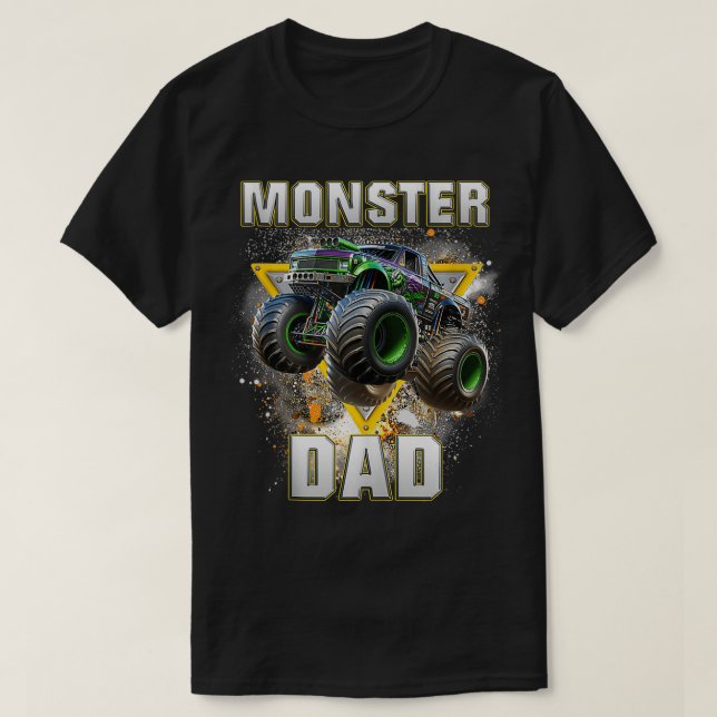 Camiseta Pai Monster Truck (Frente do Design)