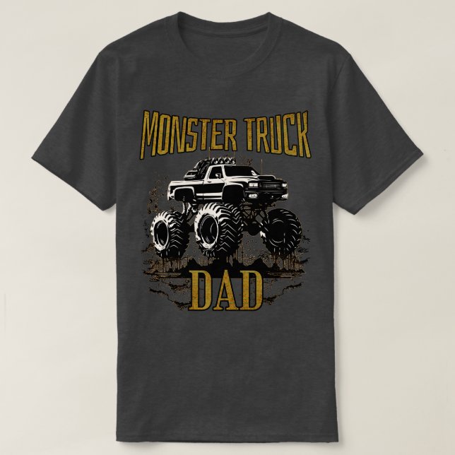 Camiseta Pai Monster Truck (Frente do Design)