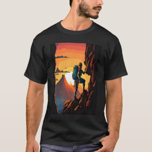 Camiseta Pai Montanhista de Escalada de Rocha Aventura na M