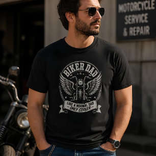 Camiseta Pai Motociclista Como Pai Normal Só Que Mais Legal